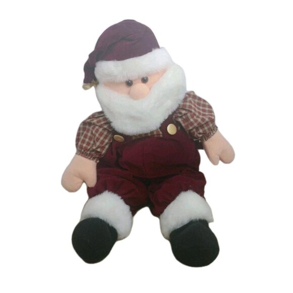 Pacifix International Santa Claus Christmas Holiday Red Suit Plush Toy 23" Excel - Picture 1 of 13